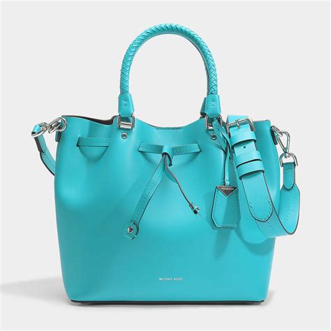 michael kors blakely bag blau|Michael Kors Blakely Smooth Leather Bucket Bag .